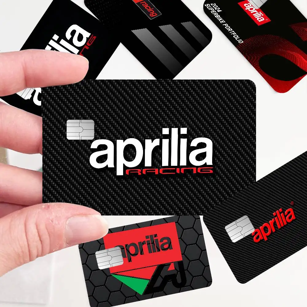 A-ApriliaS logo Anime Spend or Save Funny Shell On Off Ultra Thin No Fade Sticker Skin Cover Film for Debit Credit Card