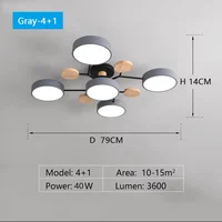 LED Chandelier with 3 Different Colors Suitable for Living Room Bedroom Hotel apartment Study Home Decoration Indoor Lighting 6