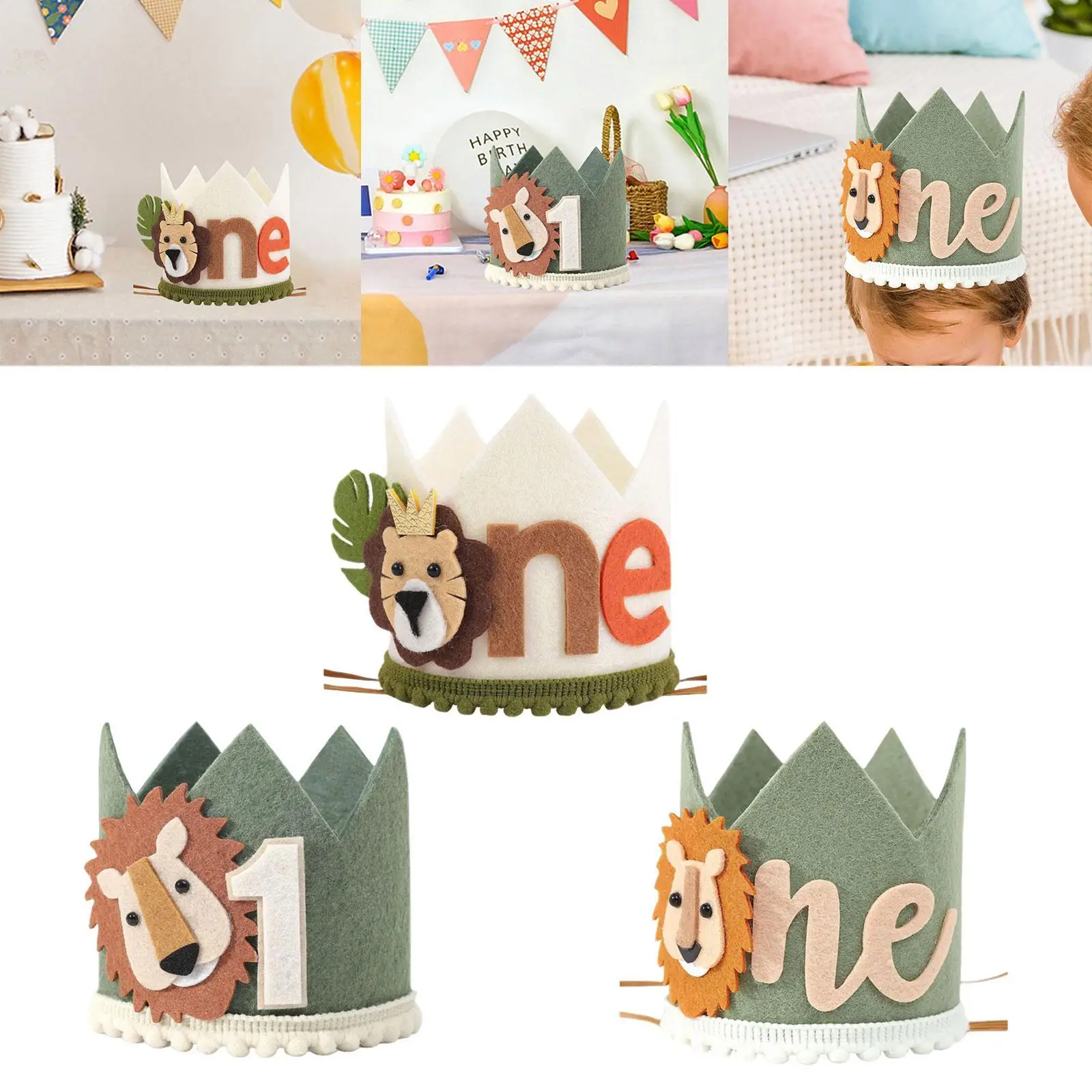 1ST Verjaardag Hoed Kinderen Prom Jurk 1ST Verjaardag Kroon voor Tieners Festival