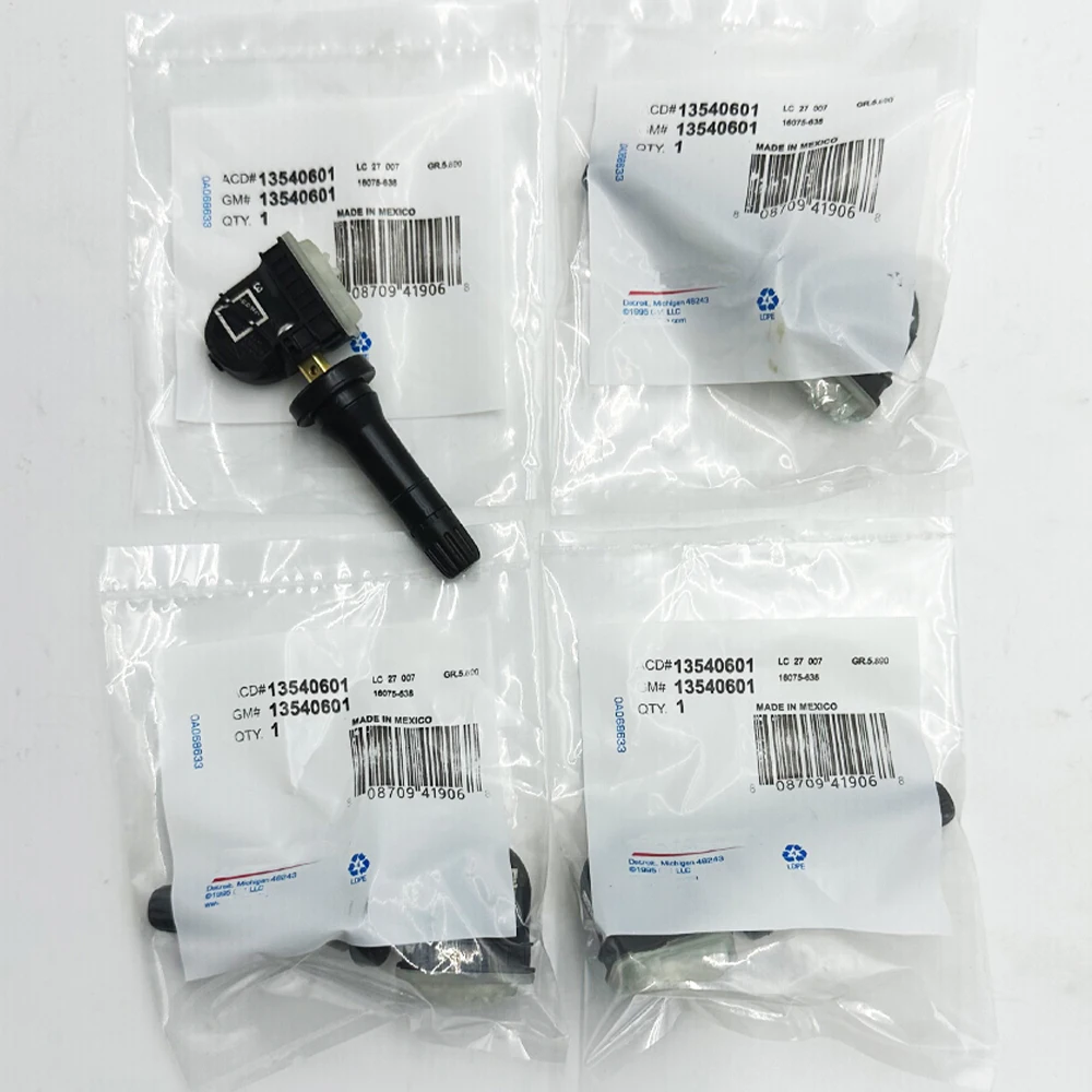 4Pcs OE 13540601 13598771 13598772 TPMS Tire Pressure Sensor for 2017 2021 2022 GMC Buick Cadillac Chevrolet Truck & Van 315MHz