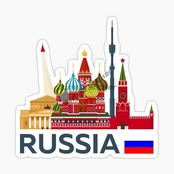 

Russian MOSCOW Car Stickers Laptop Wall Room Car Motorboat Helmet Vinyl Self-adhesive Decal
