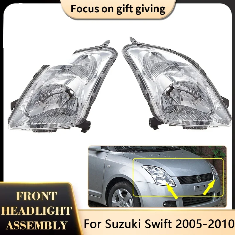 

For Suzuki Swift 2005 2006 2007 2008 2009 2010 Front Bumper HeadLight Head Lamp Tuning Lamp Light Driver Clear Lens Car Assembly