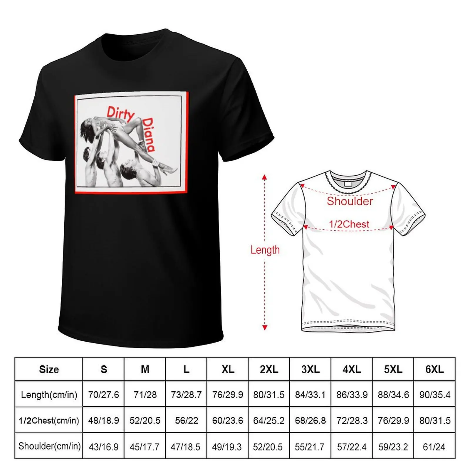 Dirty Diana T-Shirt Classic Basic Casual T-Shirt