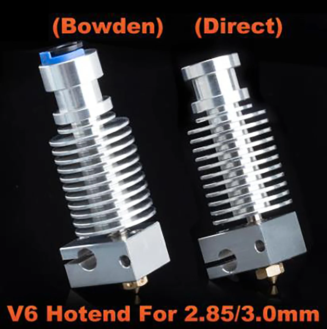 V6 2.85/3.0 مللي متر Hotend 12 فولت/24 فولت عن بعد بوين طباعة J-head Hotend ودعامة مروحة التبريد ل HOTEND لأجزاء الطابعة ثلاثية الأبعاد PT100 #5