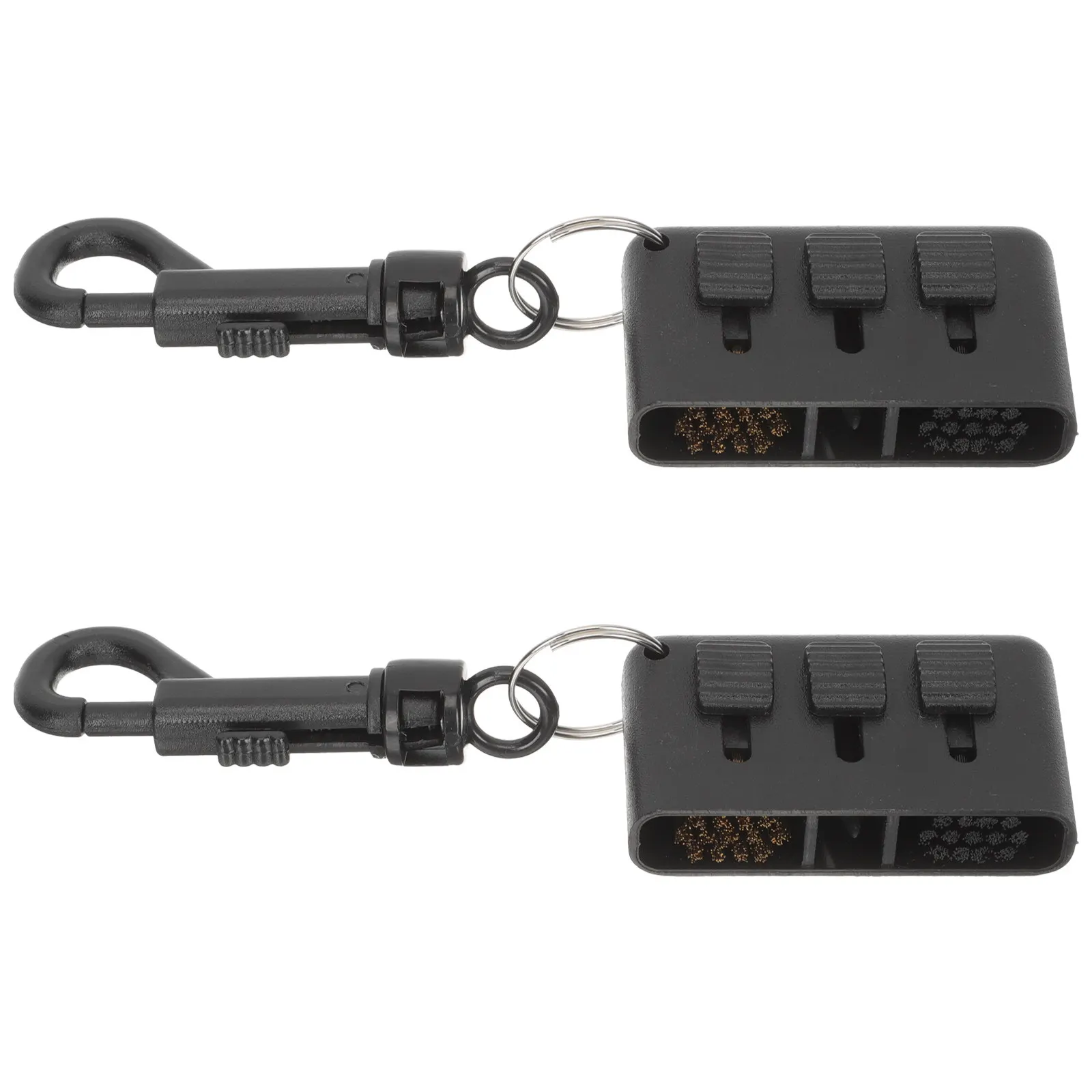 

Набор из 2 щеток для чистки клюшек с креплением на защелке, долговечный инструмент для чистки гольф-инструментов, эффективная двусторонняя щетка для клюшек