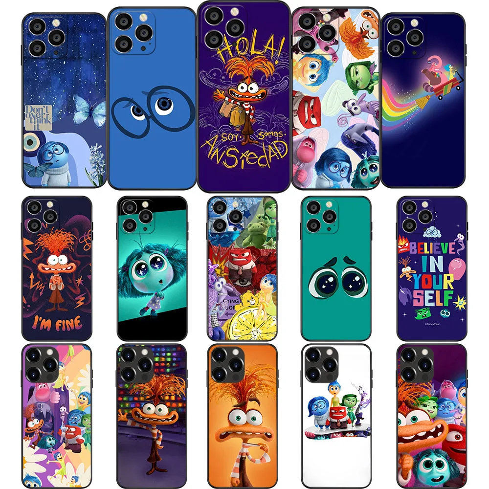 

UK-43 Cartoon Inside Out 2 Soft Case For Samsung S10 S10E S20 FE S21 S7 Edge S8 S9 Ultra Plus Lite A81