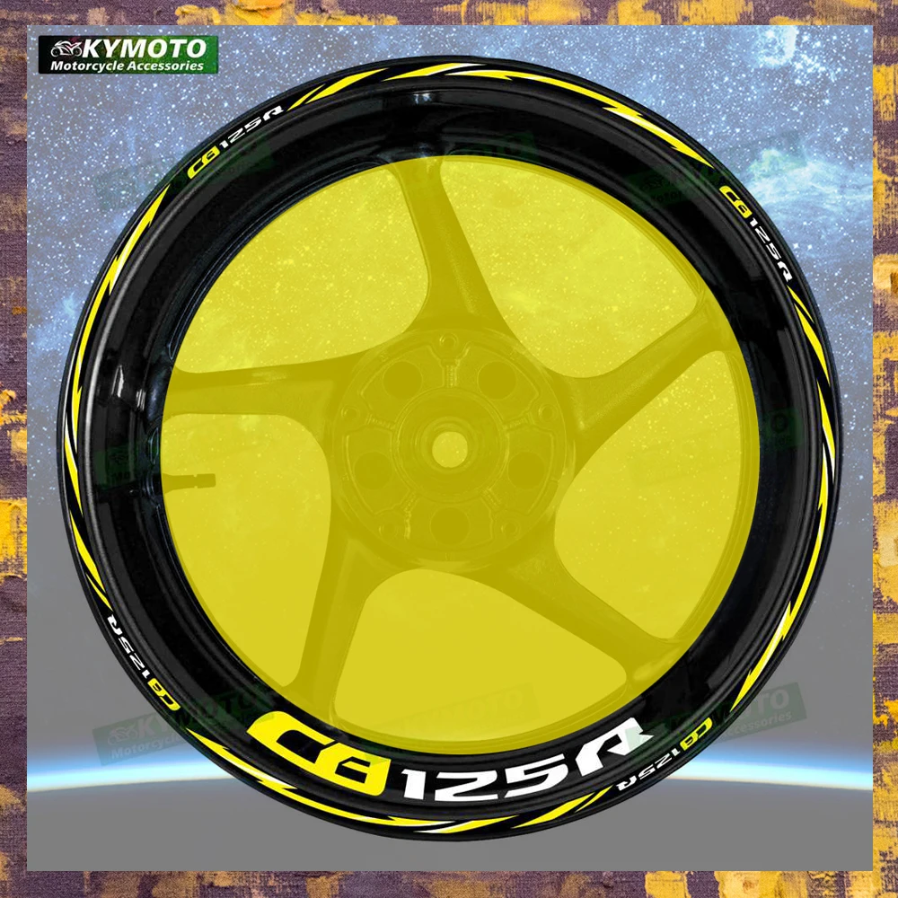 

For HONDA CB125 CB 125 motorcycle front and rear wheel 17 inch sticker wheel stripe fairing accessories reflective sticker
