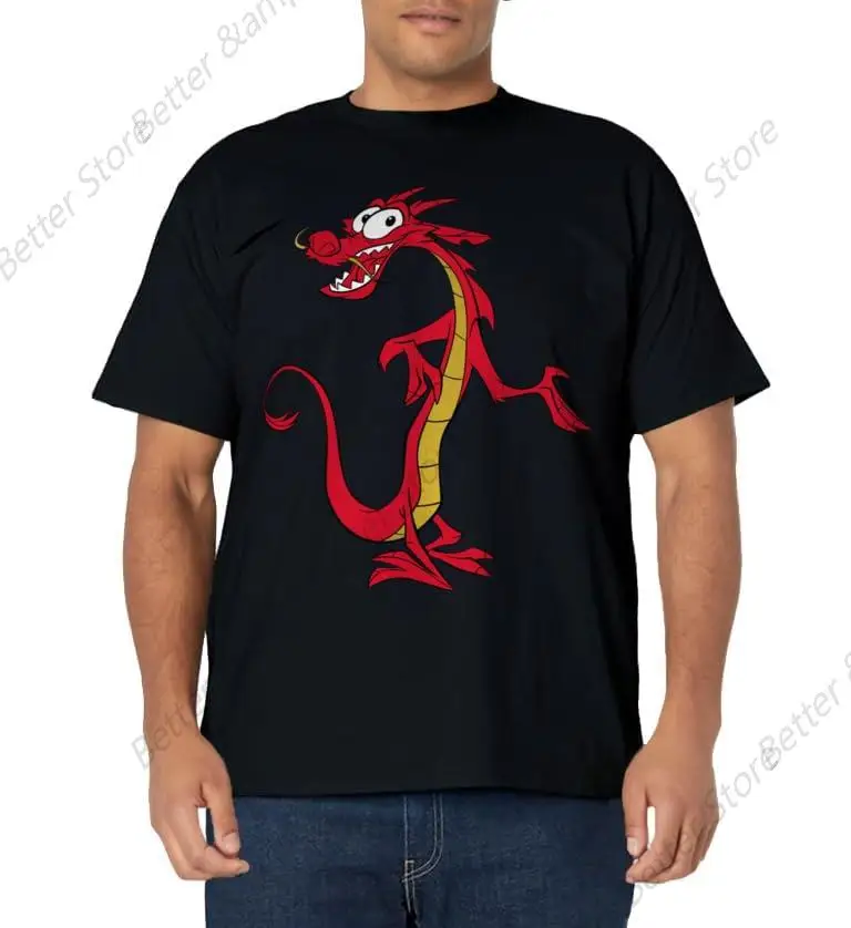 Mulan Mushu Dragon t-shirt stampa t-shirt donna Casual Soft top Fashion Cool Tee Clothes