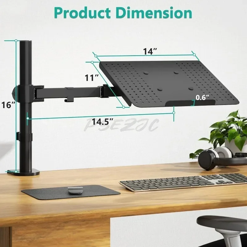 Portable Laptop Cooler Bracket with Adjustable Rotation Height Desktop Monitor Base Vertical Office Tray Universal Joint