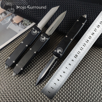 Micro Ultra Knives UTX ULTRA TECH D2 Steel D/E Black Blade Pocketknives EDC SelfDefense Tactical Pocket Knife Aluminum Handle A5