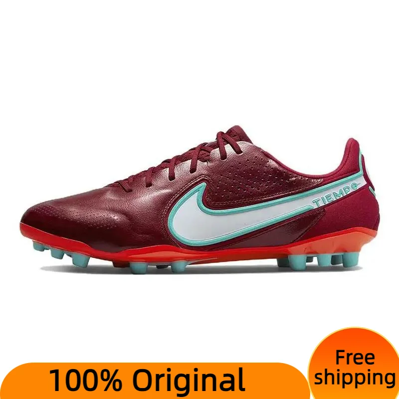 Nike Tiempo Legend 9 Elite AG Pro Team Red Bright Crimson Sneakers shoes DB0824-616 With Original Box