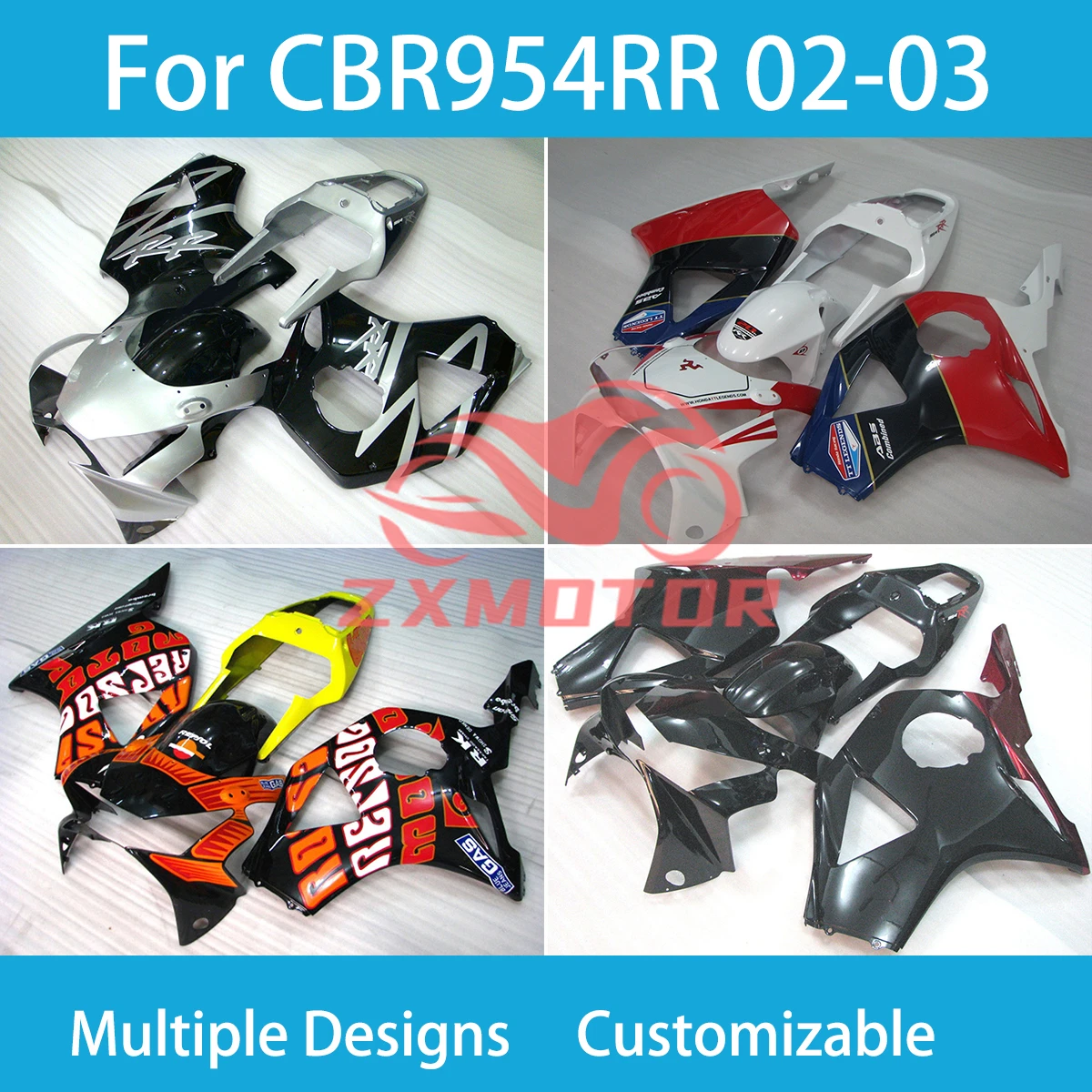 

CBR954RR 2002 2003 комплект обтекателей для Honda CBR 954RR 02 03, АБС-пластик, аксессуары для мотоциклов, обтекатели корпуса