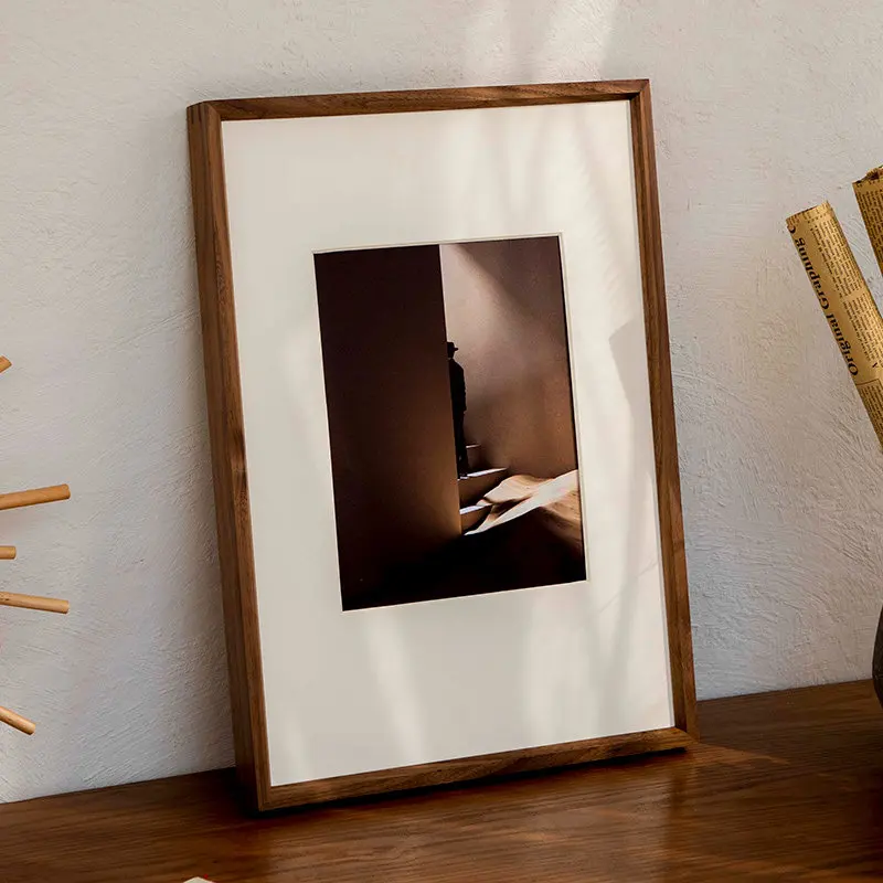 Customize Wooden Picture Frame Modern Ornaments Picture Frame Painting Art Photo Luxury Porta Retrato Digital Wall Decoration