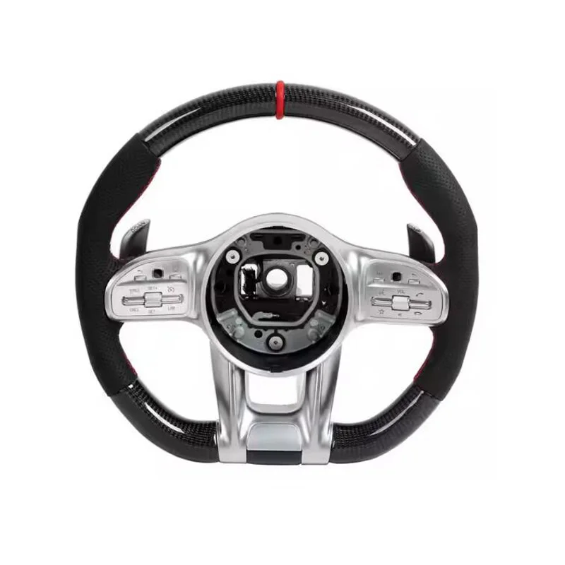 

Custom Carbon Fiber Steering Wheel For Mercedes Benz AMG GT G C S Class W211 W222 W221 W204 W222 W205 W212 S63 C300 CLA GLE GLC