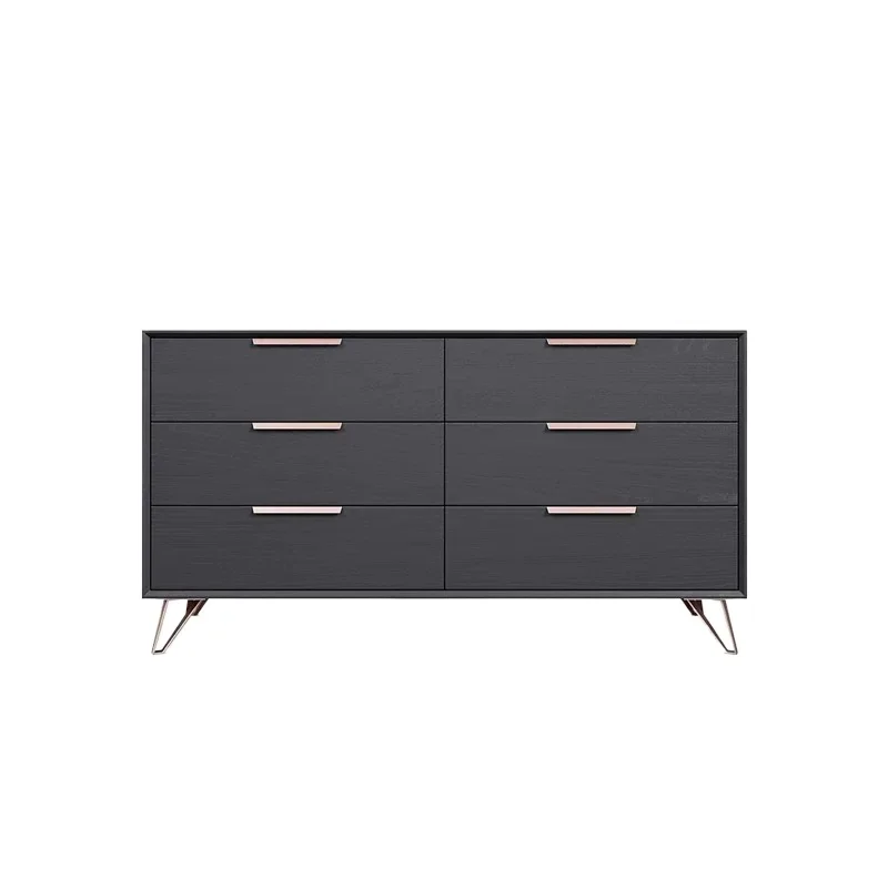 

Italian-style bedroom six-chest cabinet, modern minimalist locker