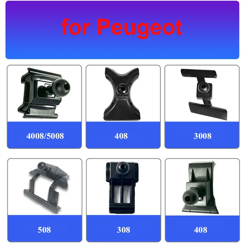 Car Mobile Phone Holder Bracket Mount Special Base For Peugeot 308 408 508 3008 4008 5008 2023 2022 2019 2016 2013 Accessories