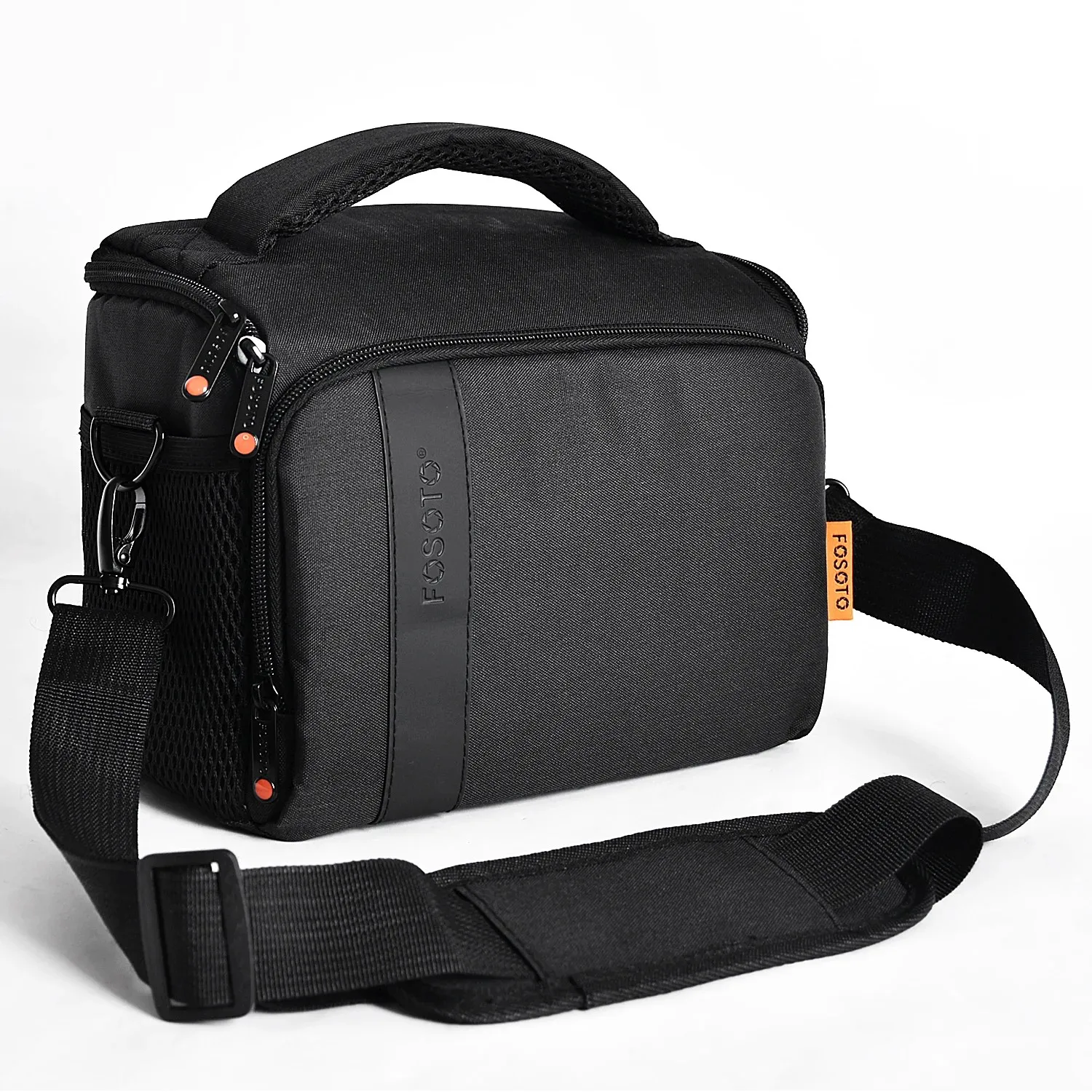 FOSOTO Borsa per fotocamera DSLR digitale Borsa a tracolla impermeabile Custodia per videocamera per Canon Nikon Sony Custodia per obiettivo Fotografia Borsa per foto