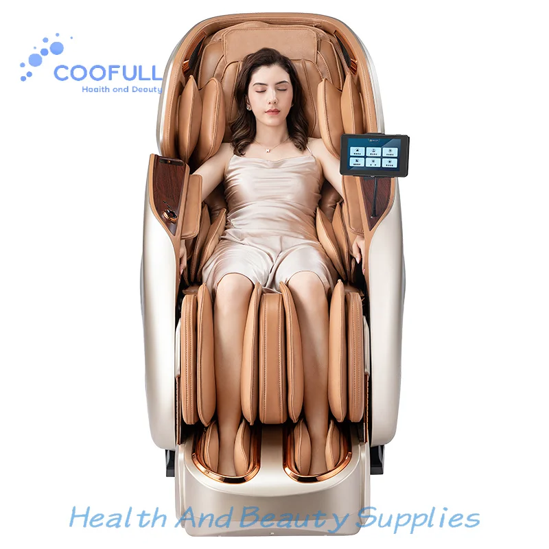Coolfull Dual Body Detection Massage Chair 5 Custom Programs 24 Auto Modes 4D Gear Home Relax