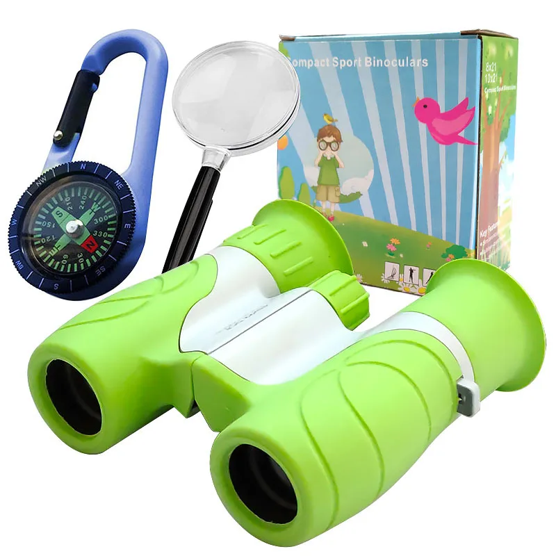 8X21Mm Kid Binocular Telescopes Children Educational Folding Telescope Outdoor Bird Watching Optics Telescope for Camping