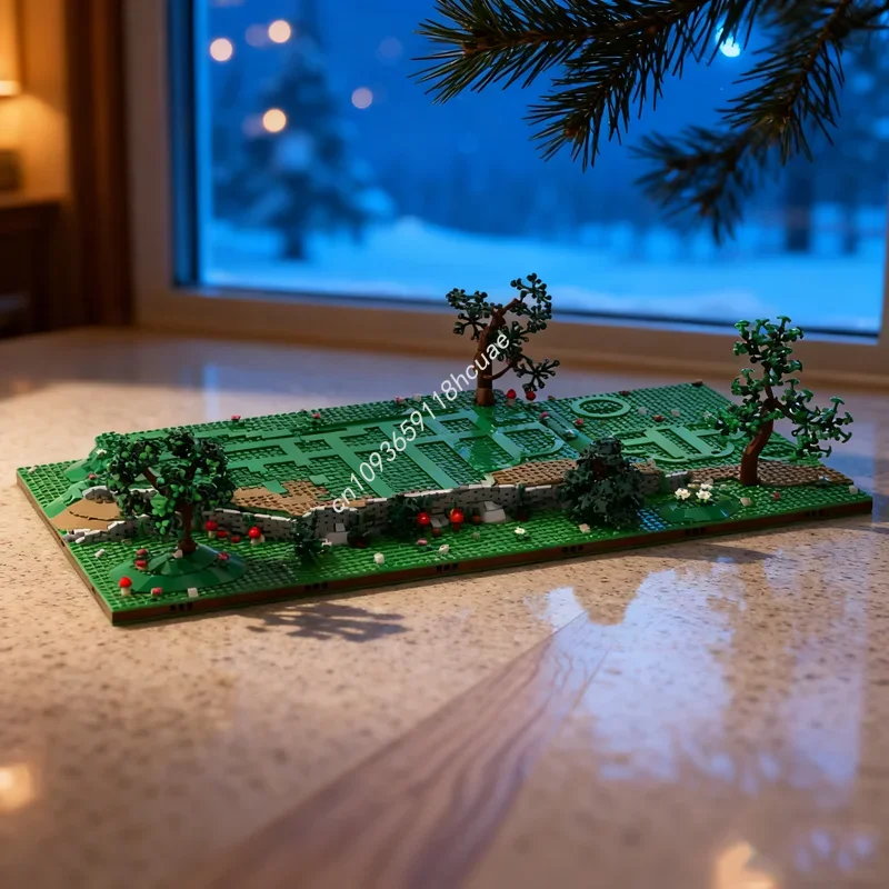 2056 Uds. MOC The Shire Display Set Hobbit y el Señor modelo regalos de navidad bloques de construcción DIY Idea creativa juguetes para niños cumpleaños