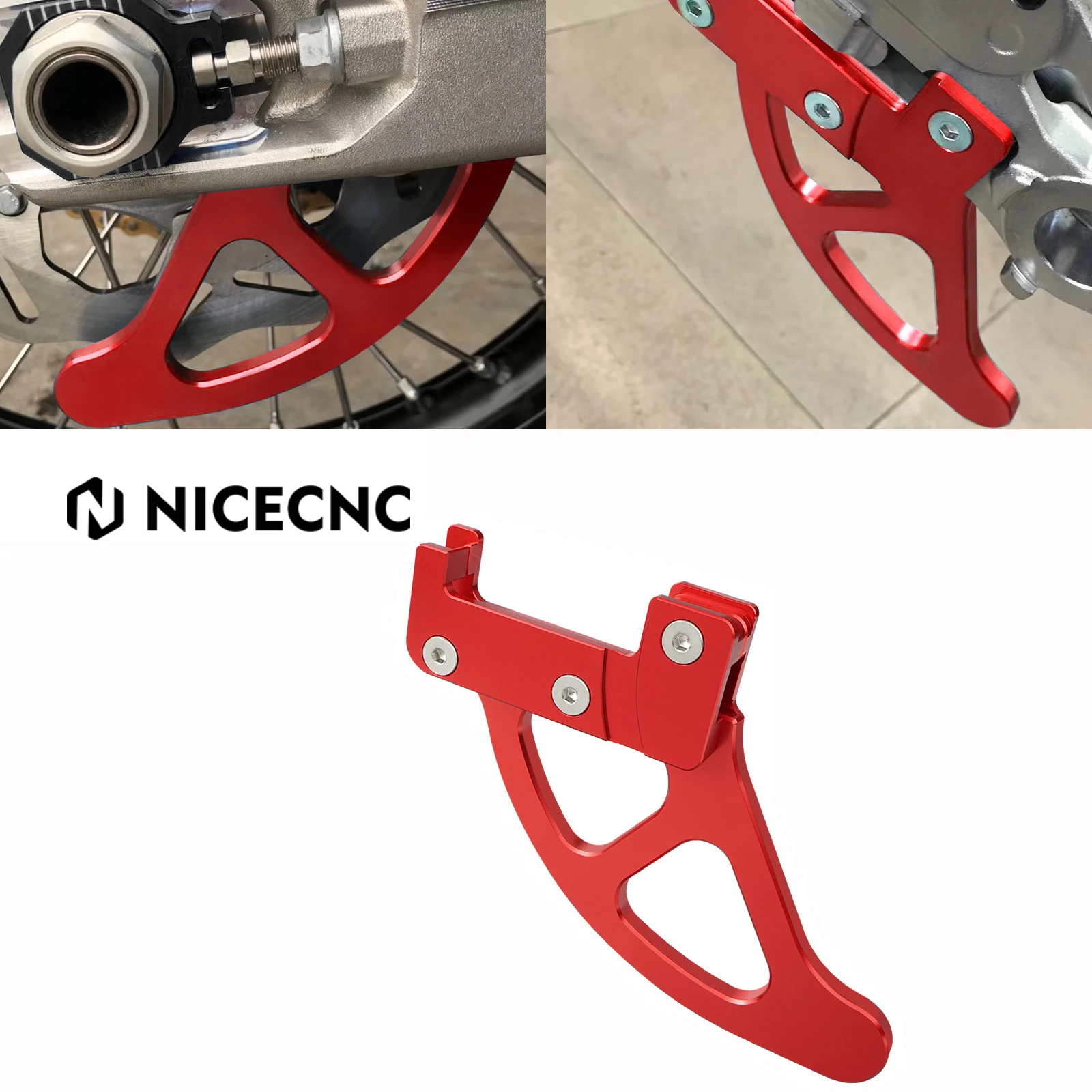 

For GASGAS EC250 EC250F EC350F EC 250 250F 350F ECF 250 350 2021 2022 2023 Rear Brake Disc Rotor Guard Cover Protector NICECNC