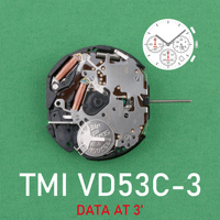 VD53C movement New Japan vd53 Quartz Movement Original SII/TMI VD53 Watch Movement VD53 MOVEMENT Date At 3