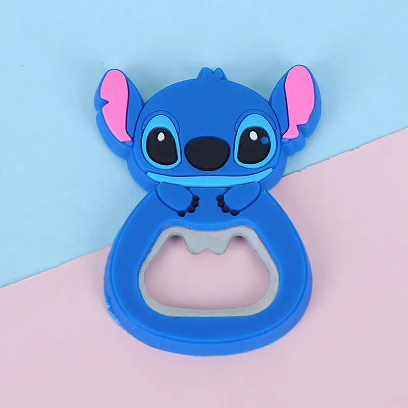 Disney Stitch Flaschenöffner Kawaii Lilo & Stitch Peripherer Kühlschrankmagnet Cartoon multifunktionaler Bierflaschenöffner Geschenke