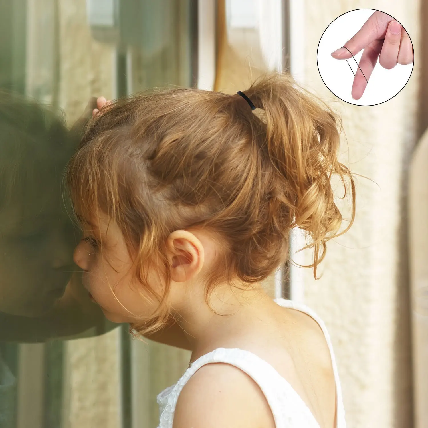 Bandas de borracha descartáveis para meninas, cor café, laços de cabelo para crianças, rabo de cavalo, scrunchie, acessórios para cabelo infantil,