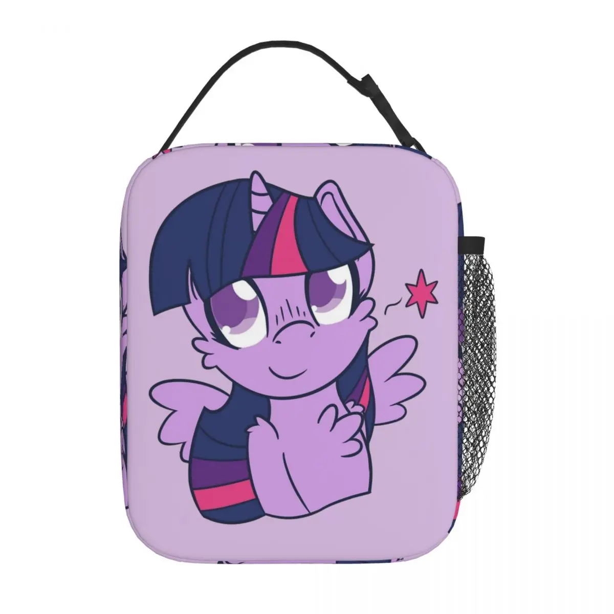 Twilight Sparkle Insulated Lunch Bags Leakproof MLPed Lunch Container Thermal Bag Tote Lunch Box Work Outdoor Girl Boy