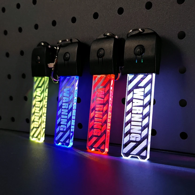 Llavero táctico LED recargable multicolor intermitente emergencia - imagen 2