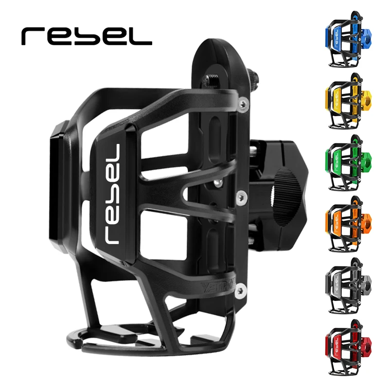 Soporte para botella de agua para motocicleta, accesorio de montaje para Honda Rebel 300, 500 CMX, rebelde 300, rebelde 500