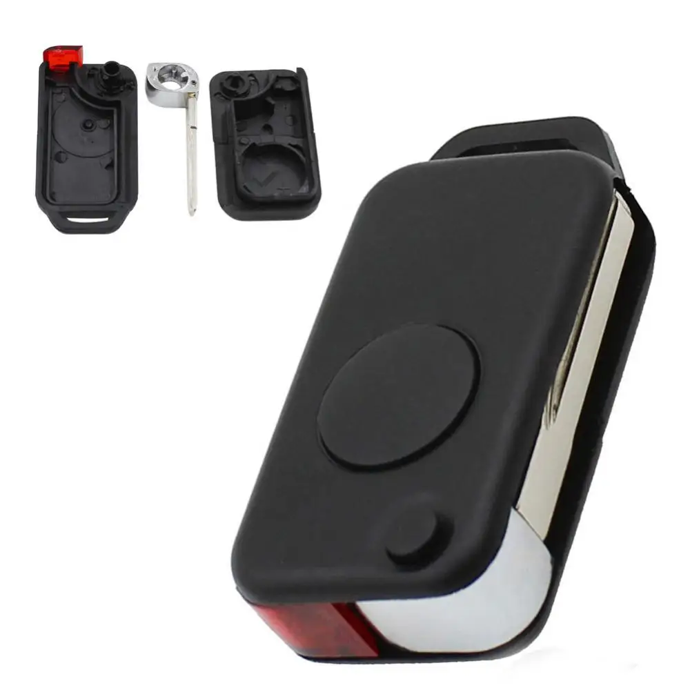 Remote Flip Key Shell 1 Button Car for Mercedes B-enz W168 W124 W202 1984-2004 key case replacement Car Accessories Interior