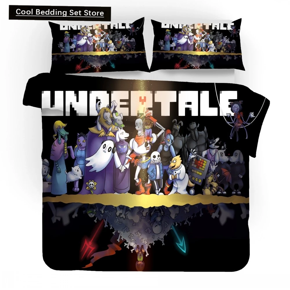 

3D Game Undertale Sans Bedding Set Bedroom Decor High Quility Duvet Cover Home Textile Quilt Cover for Boy Girl Children Gifts