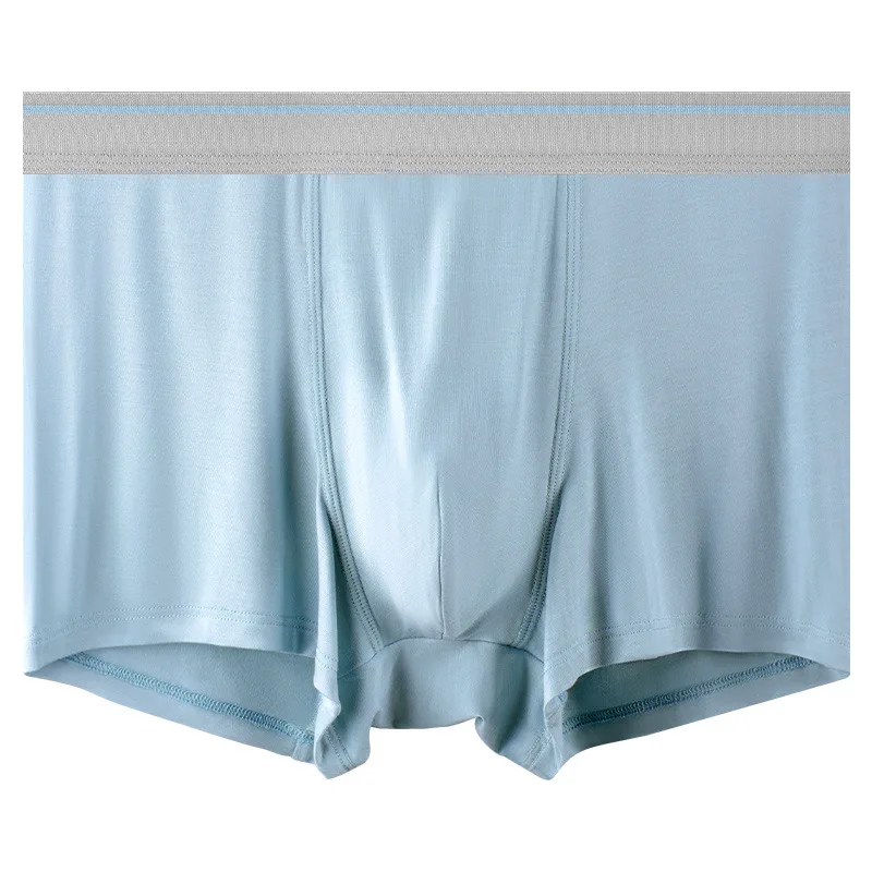 

Summer Ice Silk Men's Underwear Mulberry Silk Comfortable and Breathable Mid Waist Boxers Men's Underwear трусы мужские mens