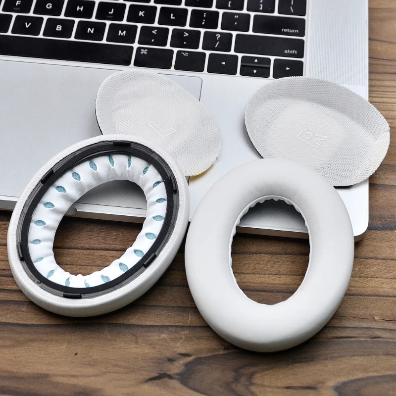 Bose QuietComfort 울트라 헤드폰 교체용 단백질 스킨 이어 패드, 이어컵, 소음 차단, 1 쌍