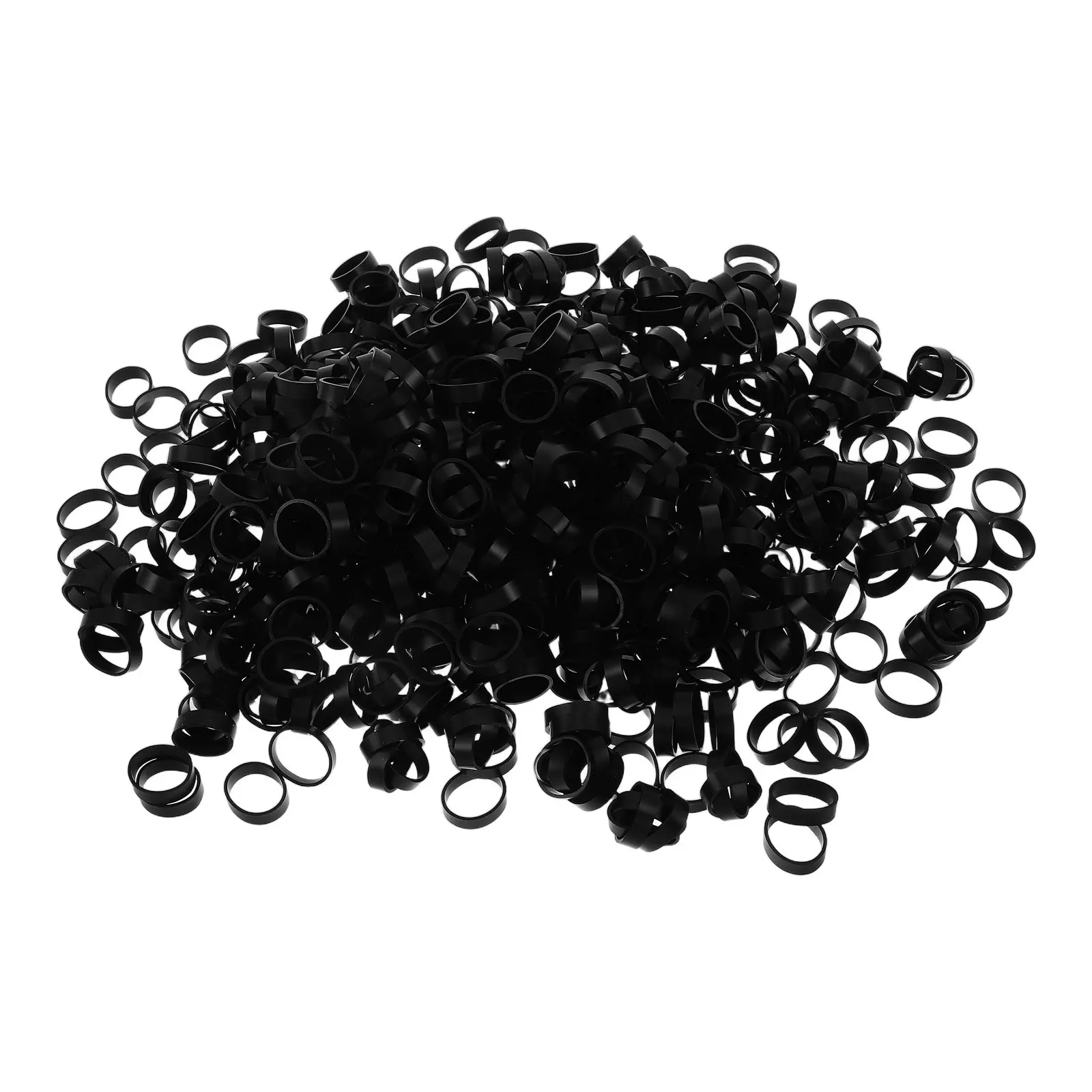 1000Pcs Cable Tie Organizer Silicone Bands Rubber Elastic Cord Ties Data Power Cable Management for Home Office School
