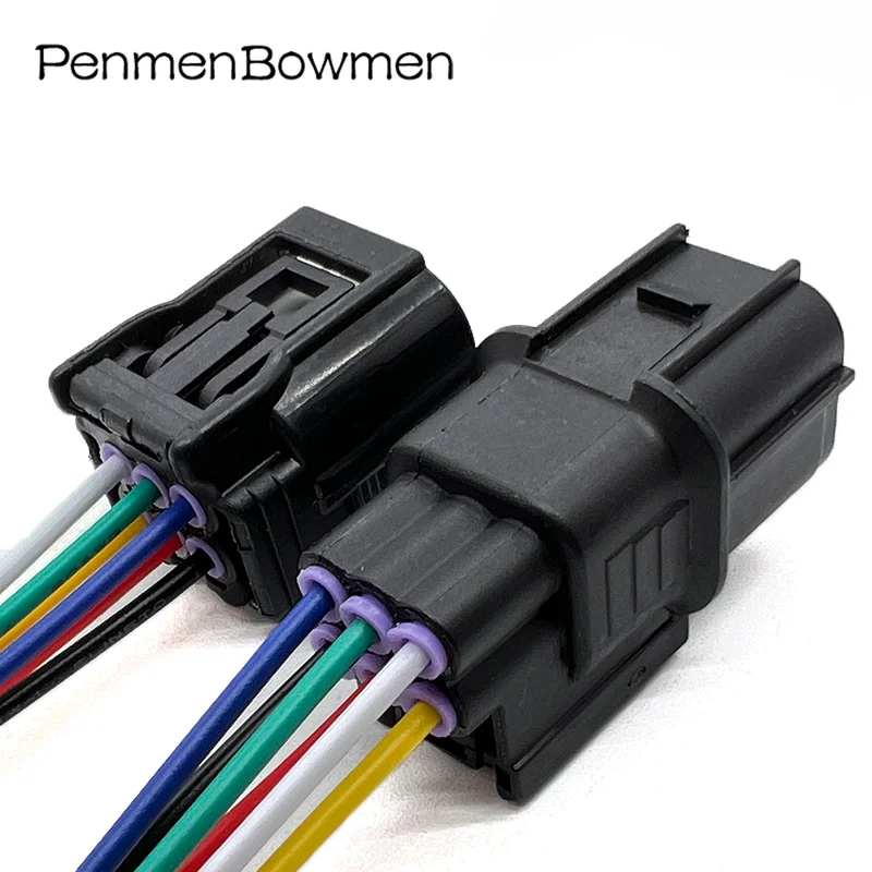 1 Set 6 Pin Air Fuel Ratio HV 040 AFR Sensor Plug Waterproof Auto Electric Connector Wire Harness for 6188-4908 6189-7040