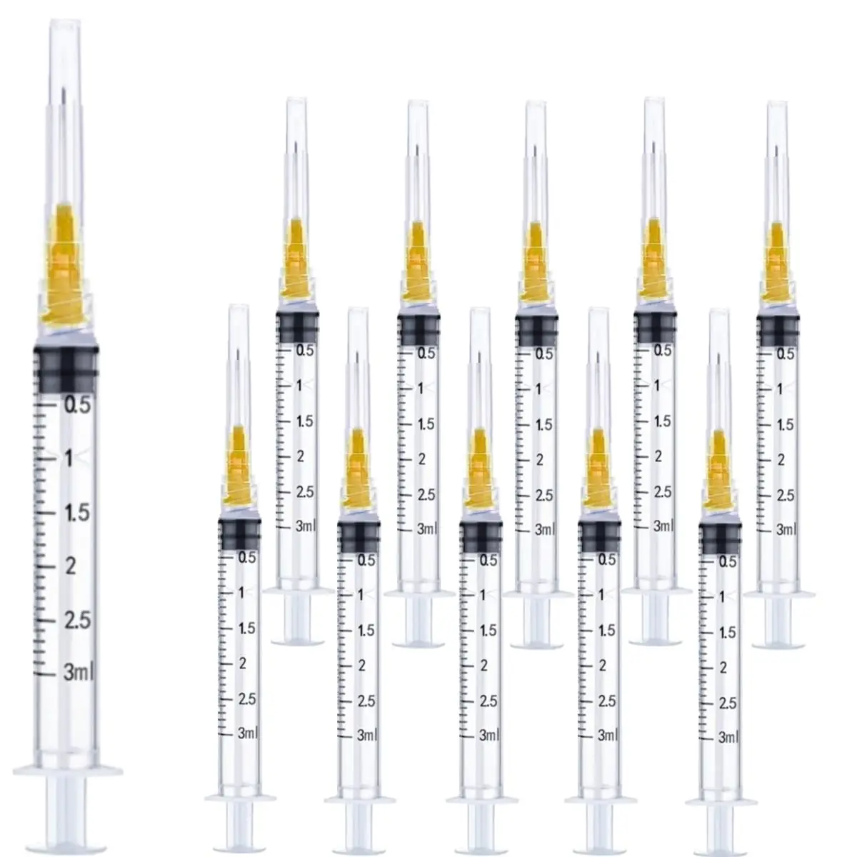 3ml 25G Luer Slip Syringe Needle Lab Science Experiment Teaching Kit 5 /30/100Pack Liquid Dispensing Educationa