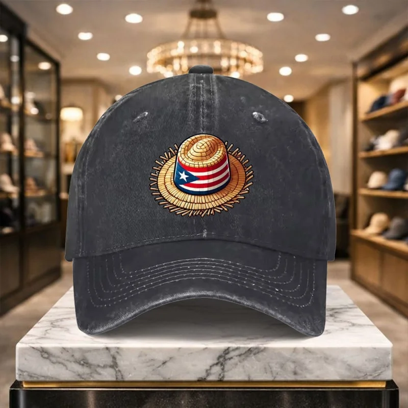 Puerto Rican Baseball Cap Adjustable Casual Hat for Outdoor & Everyday Wear Street Style