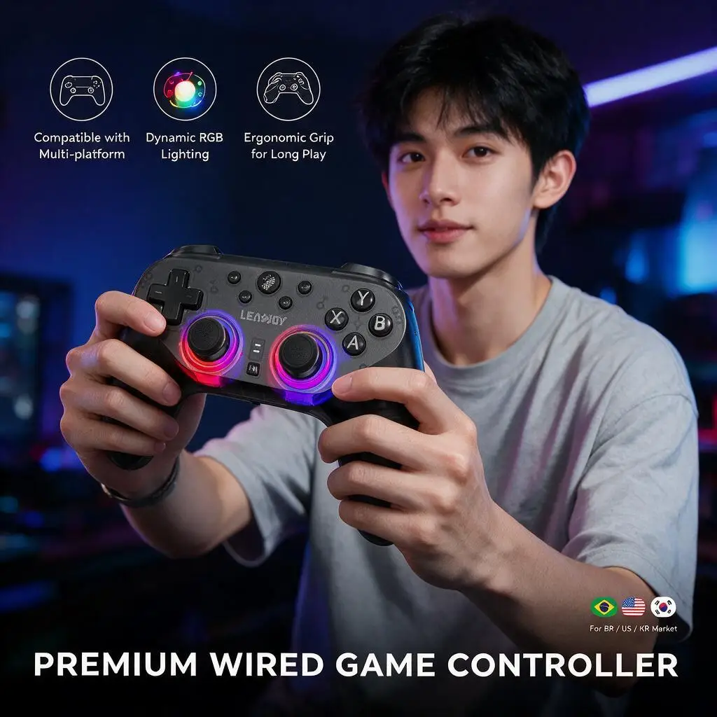 Wireless Game Controller Symmetrical Gamepad for PC Mobile Steam Switch 2 Gaming Controller for Apex Legends Console Gaming