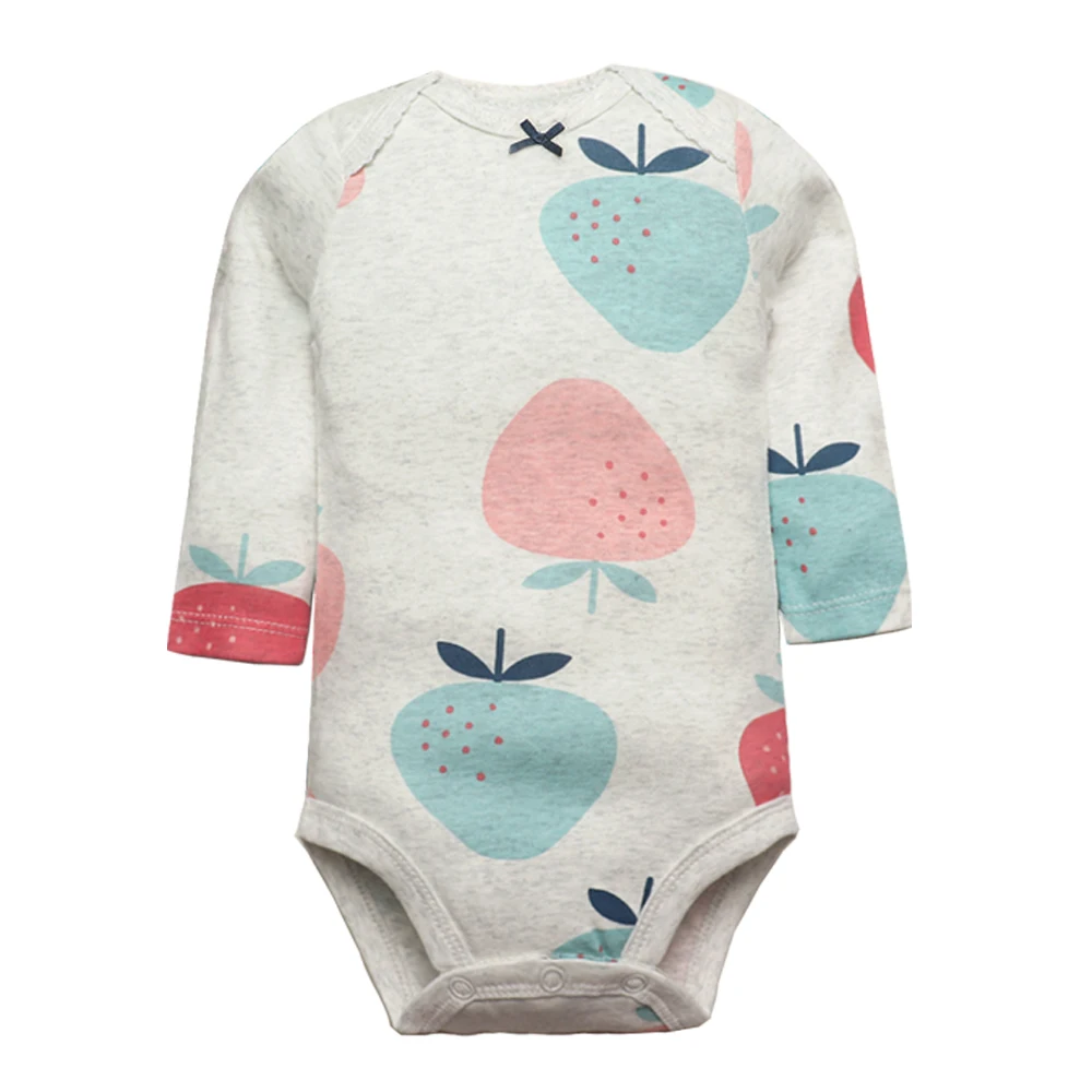 3PCS/LOT Baby Bodysuits Autumn Top Quality Baby Girl Boy Clothes 100% Cotton Long Sleeve Underwear Infant Baby Jumpsuit 0-24M