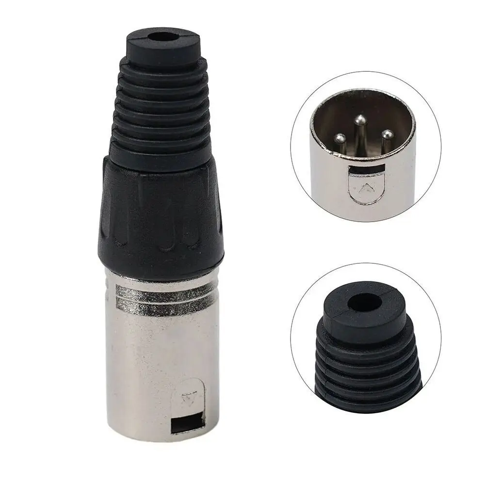 3Pin Female Battery Charger Port Plastic Metal Construction Lithium Battery Port Inline Connector Inline Plug Adapter