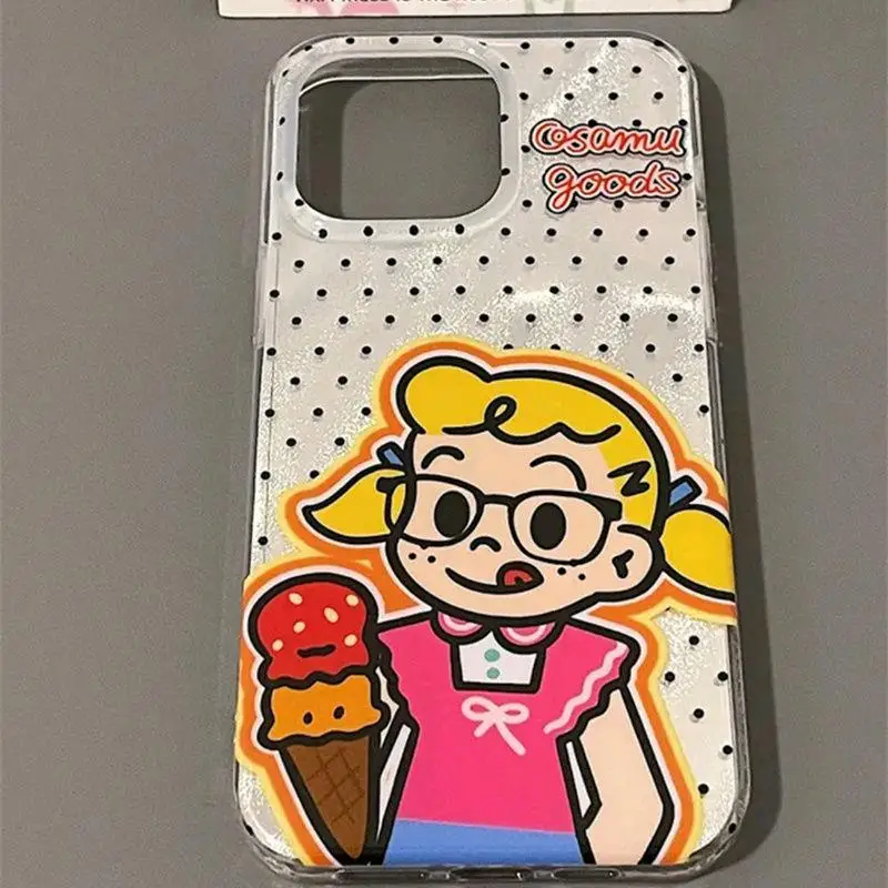 Anime Kawaii Harada Osamu Iphone Mobile Phone Shell Suitable for Iphone 15 14Promax 12 11 Cartoon Ins Halloween Gift For Girls