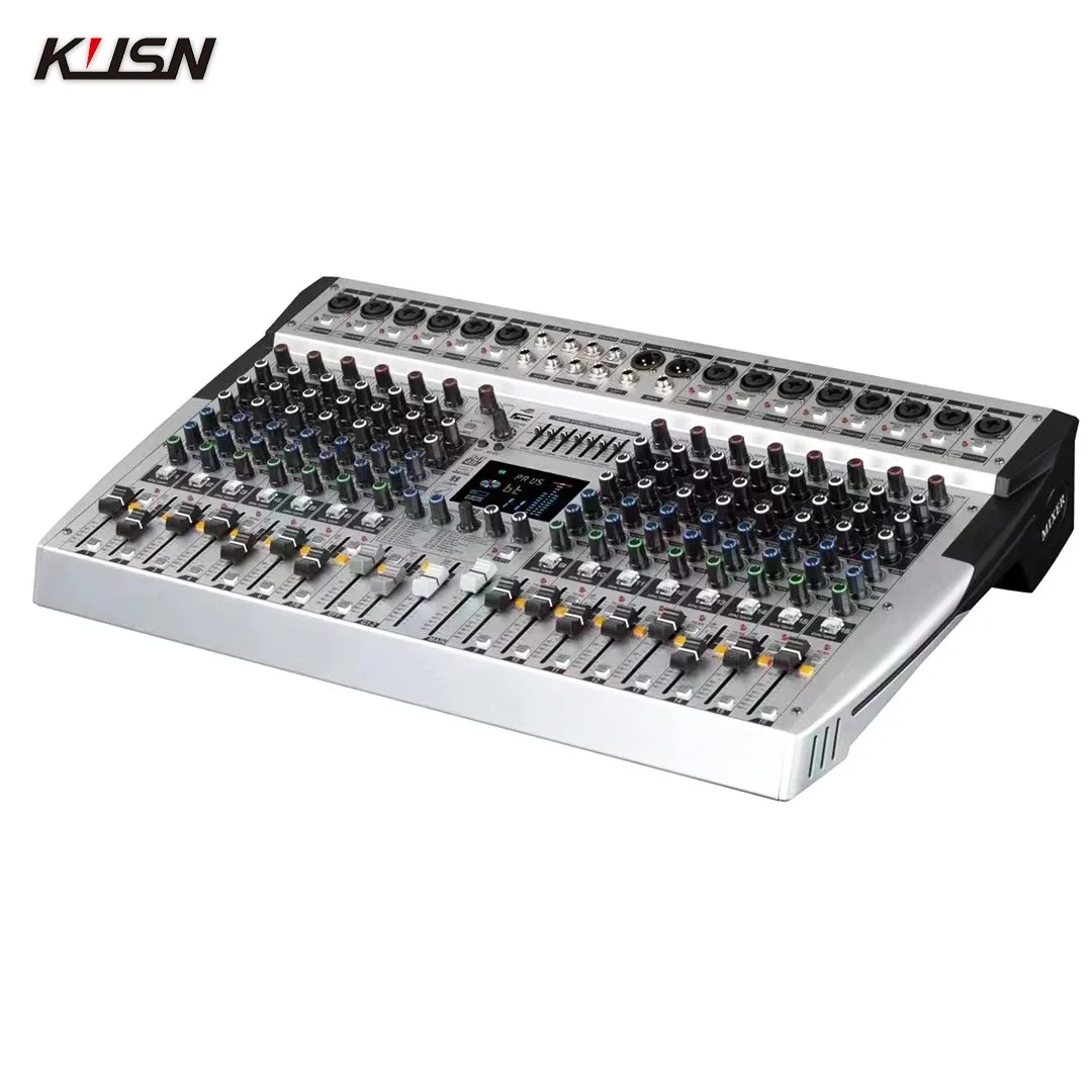 16 Channel 99 DSP Digital Console Professional Sound Mixer Powered Audio Mixing Console Power Soundcraft with Bluetooth USB