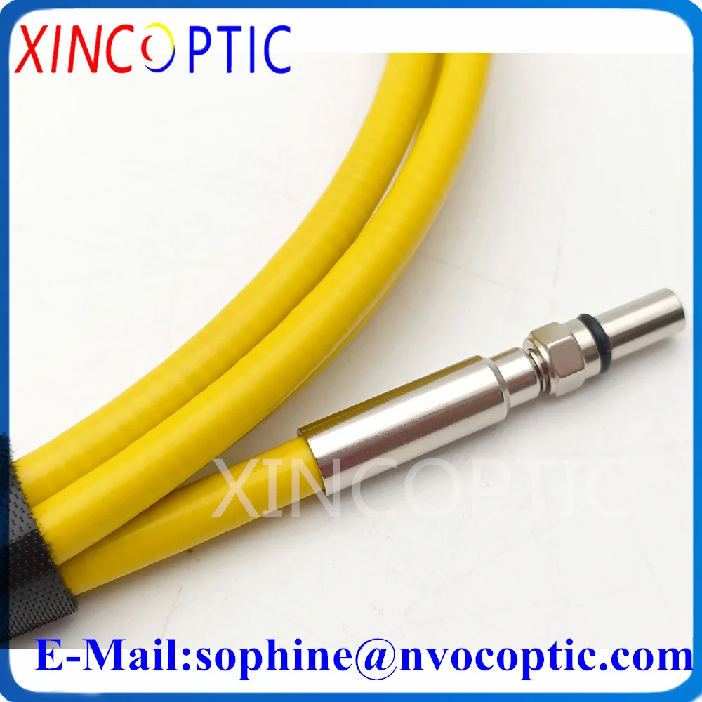 

800um (VIS200-1100nm,~0.22NA)UV Optimized Quarts Fiber Silica Core 2M 7.0mm SMA905/FC Fiber Metal Ferrule Patch Cord