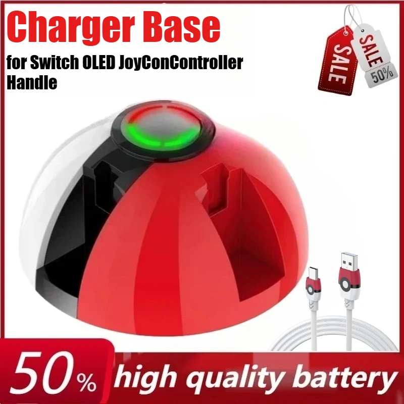 

4 in 1 Charger Station for Switch OLED JoyCon Controller Handle Charger Fast Charging Base for NS Accessories GFN-419