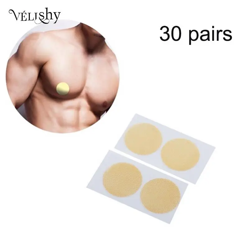 30 Pairs Men Nipple Cover Adhesive Chest Paste Women Invisible Lift Underwear Running Anti Friction Disposable Nipples Stickers