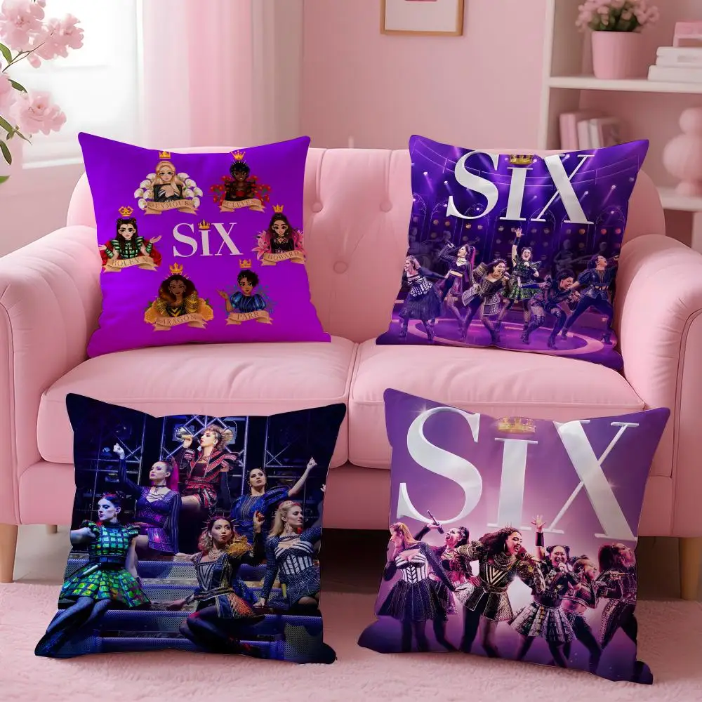 Musical S-Six: The Musical Cushion Cover Breathable Linen Pillowcase Summer Odorless Eco-Friendly Invisible Zipper Washable