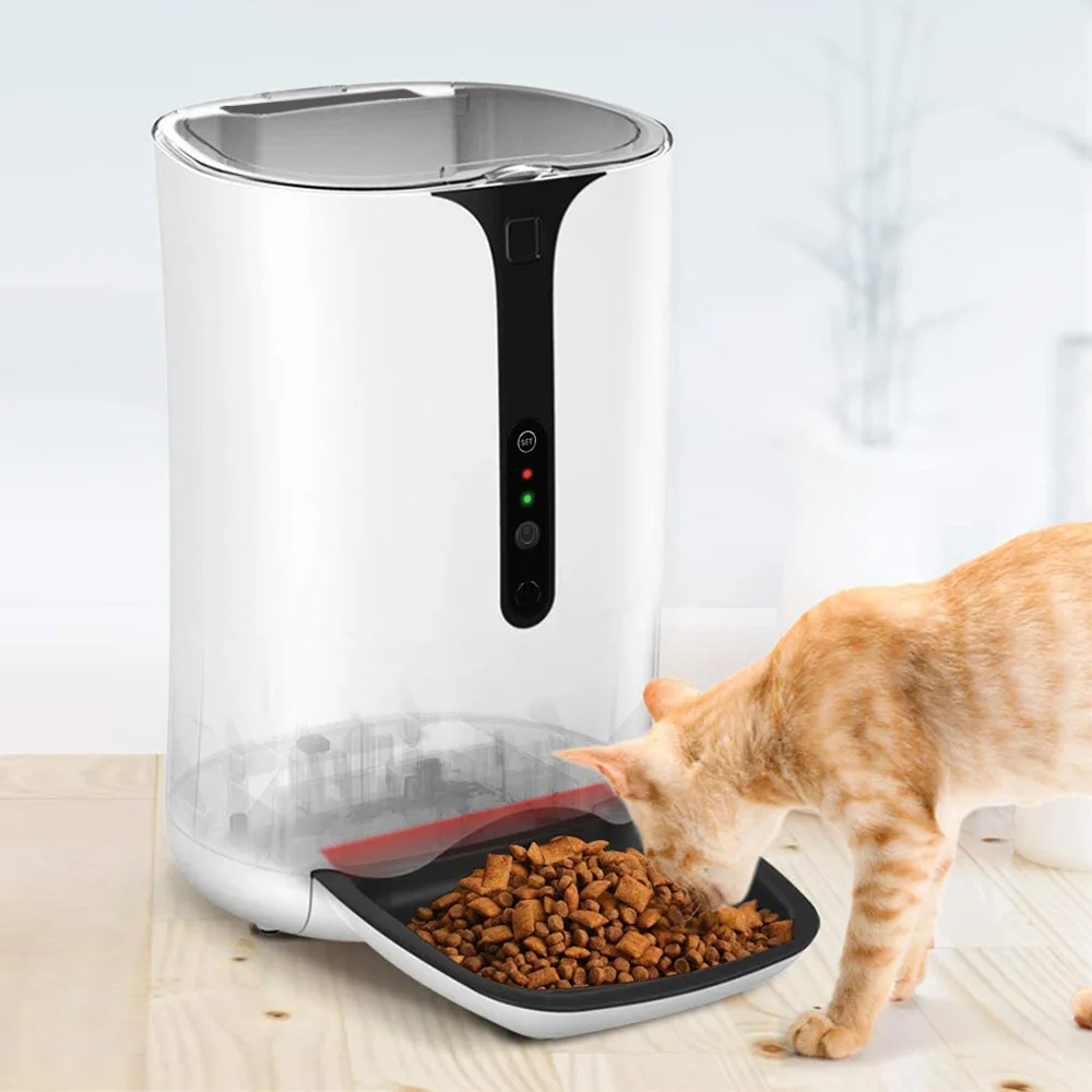 6L V86 Automatic Pet Feeder With Camera Smart Dogs And Cats Animal Feeders