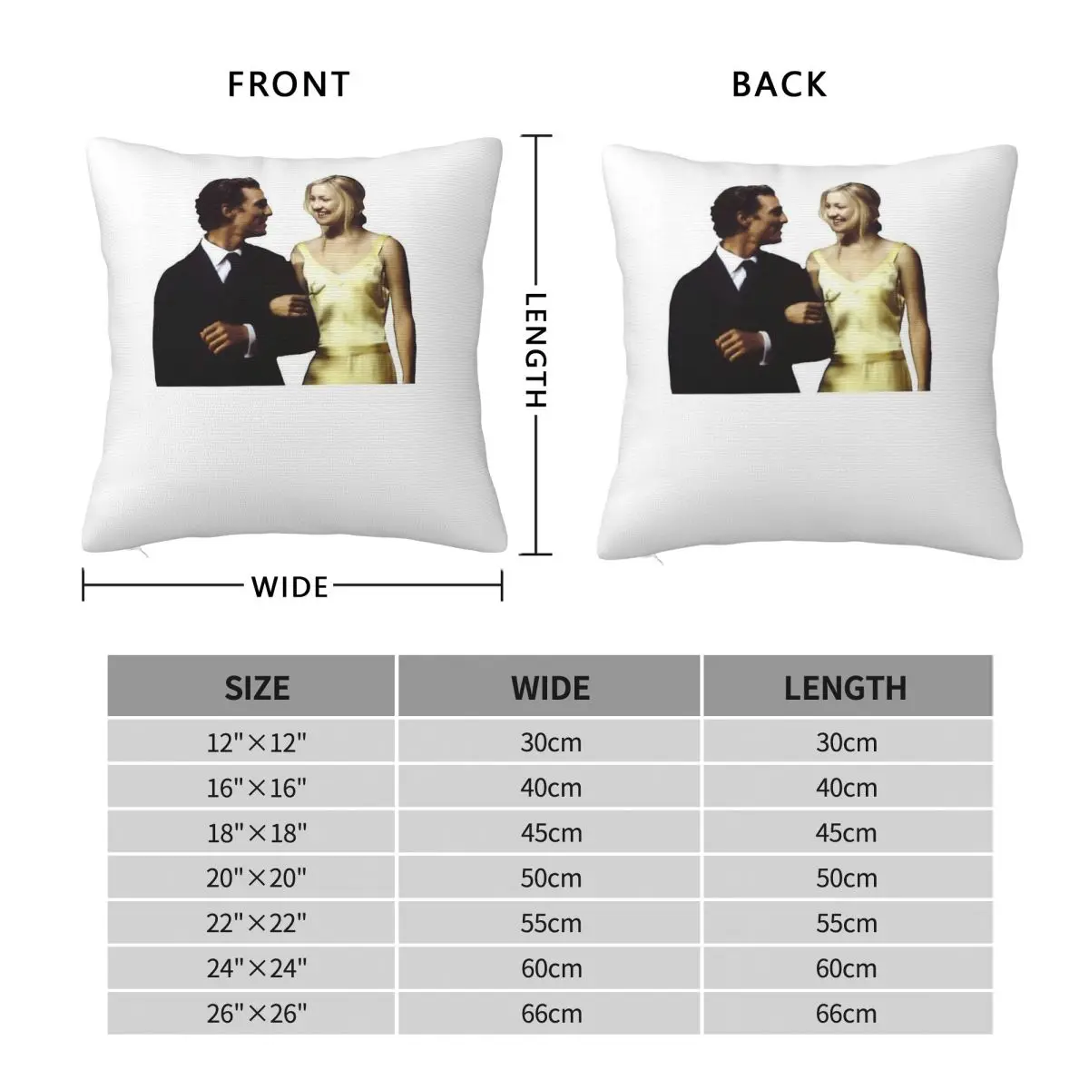 How To Lose A Guy In 10 Days Square Pillowcase Polyester Linen Velvet Creative Zip Decorative Sofa Cushion Cover